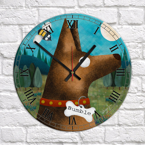 German Shepherd - Personalised Pooch Art Clock